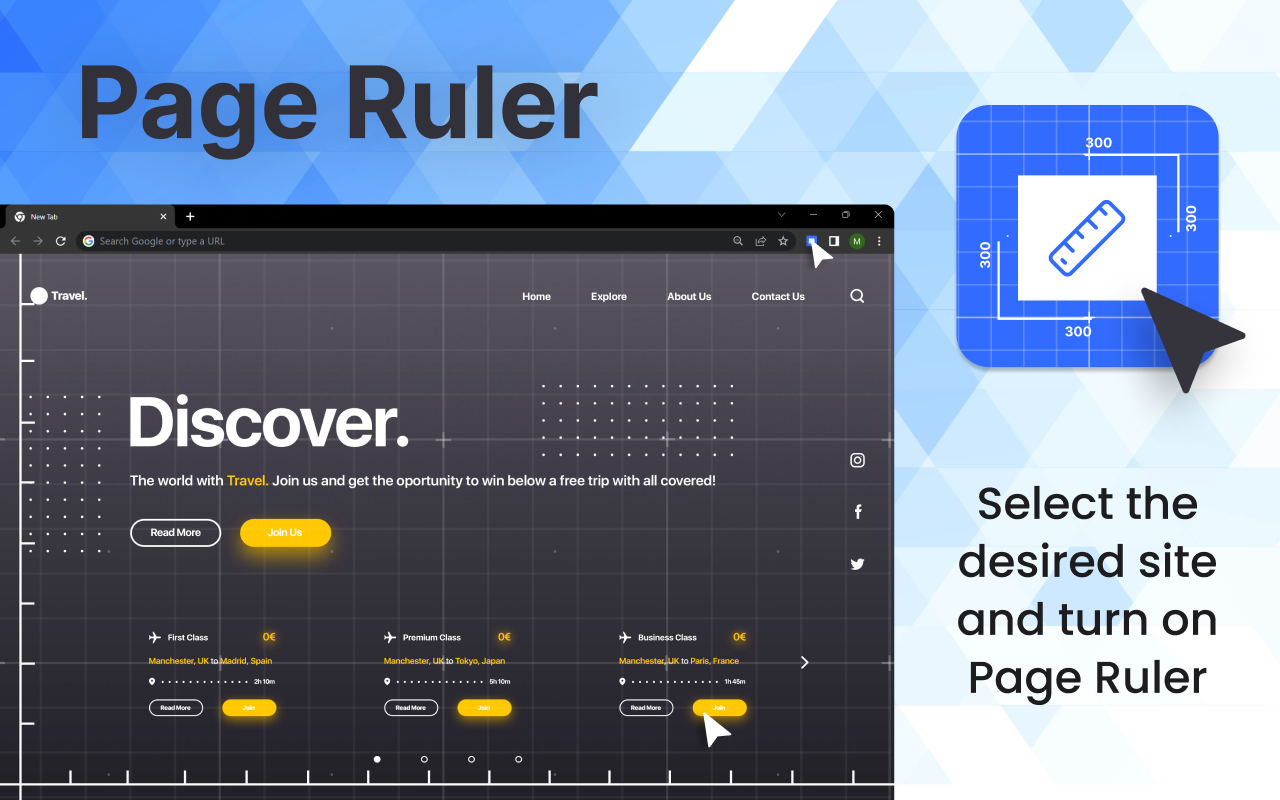 Page Ruler chrome谷歌浏览器插件_扩展第2张截图