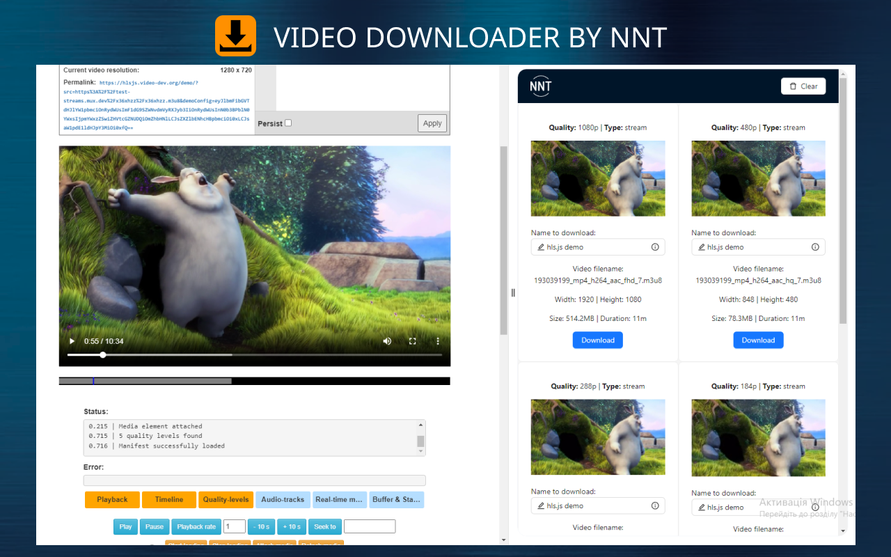 Video downloader by NNT chrome谷歌浏览器插件_扩展第1张截图