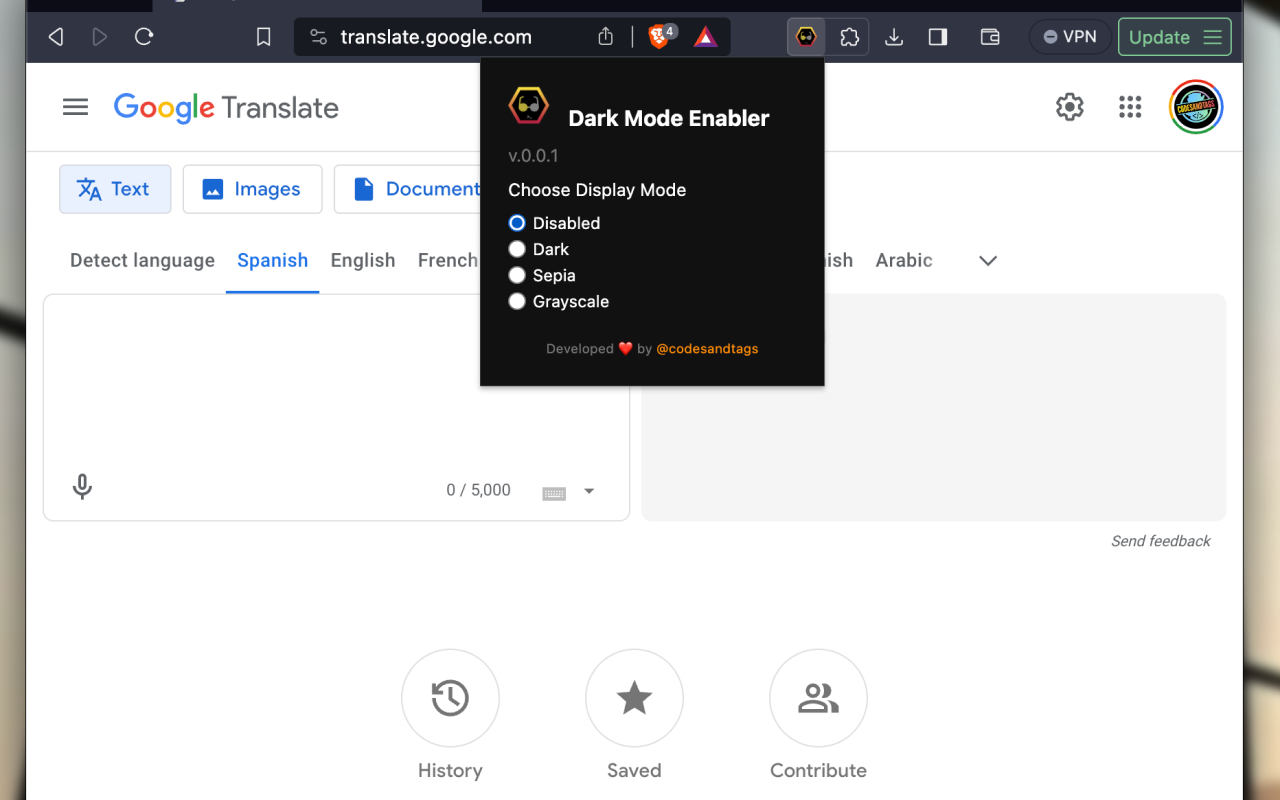 Dark Mode Enabler chrome谷歌浏览器插件_扩展第1张截图