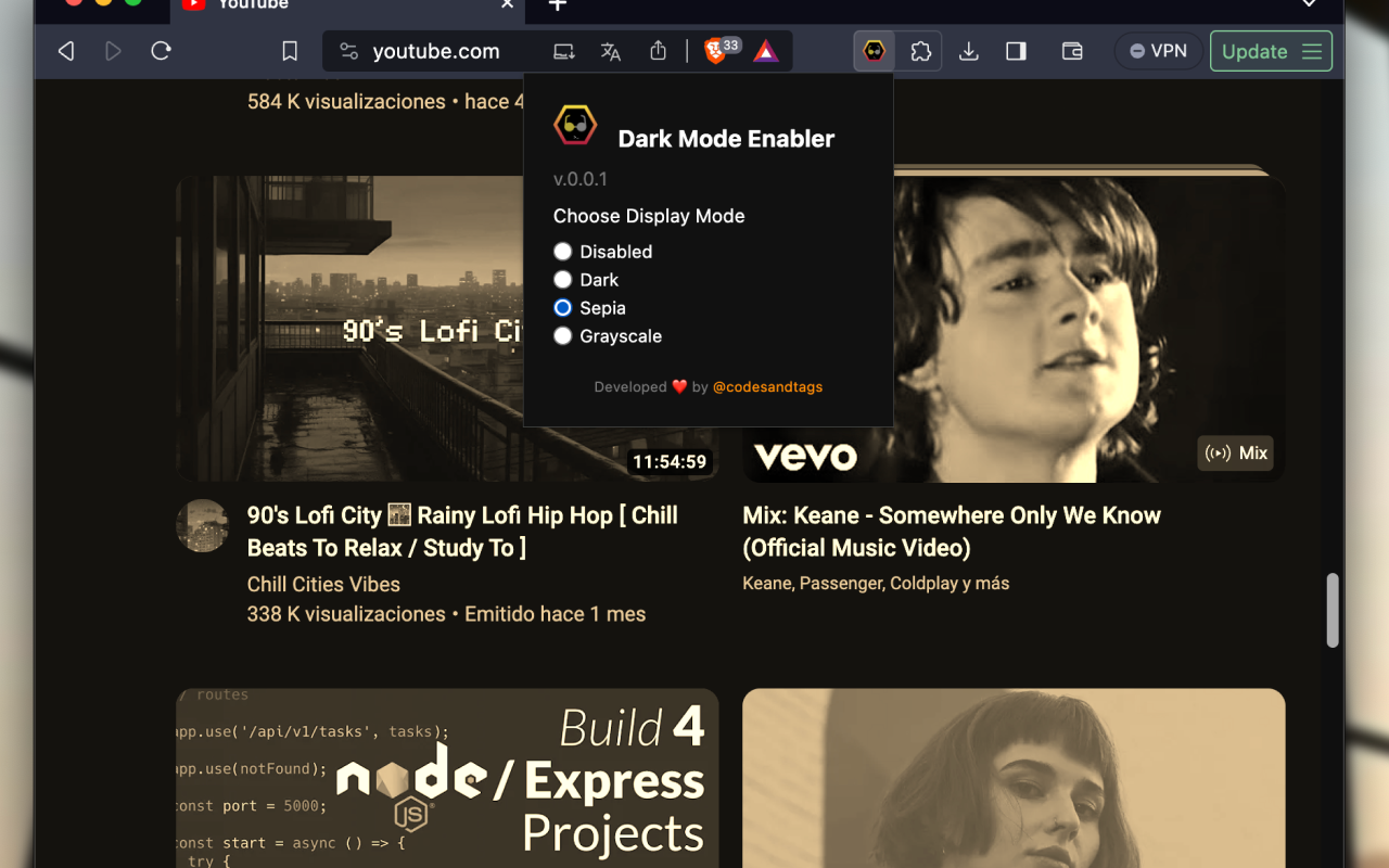 Dark Mode Enabler chrome谷歌浏览器插件_扩展第3张截图