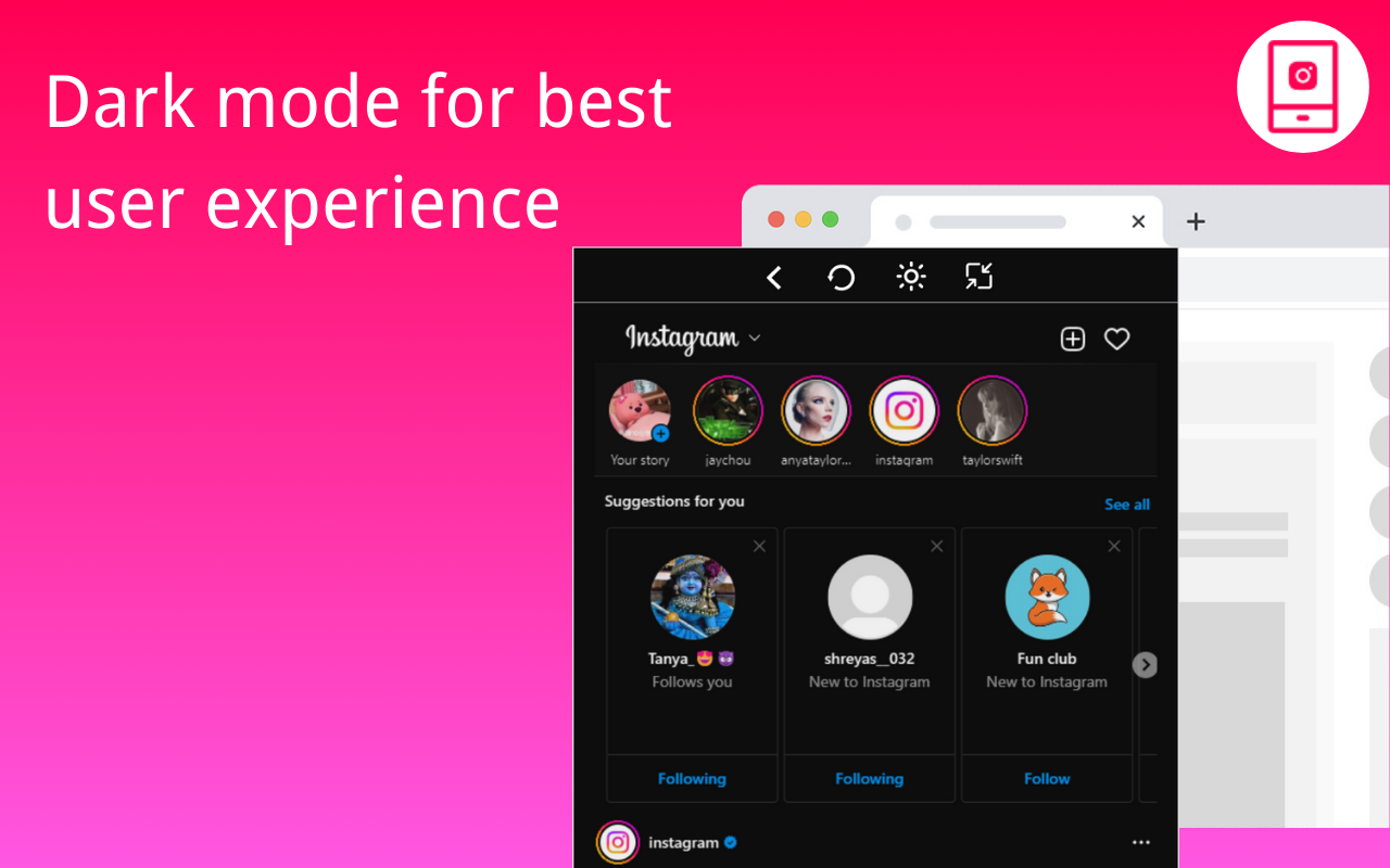 Instagram 网页版 - InstaPlus chrome谷歌浏览器插件_扩展第2张截图