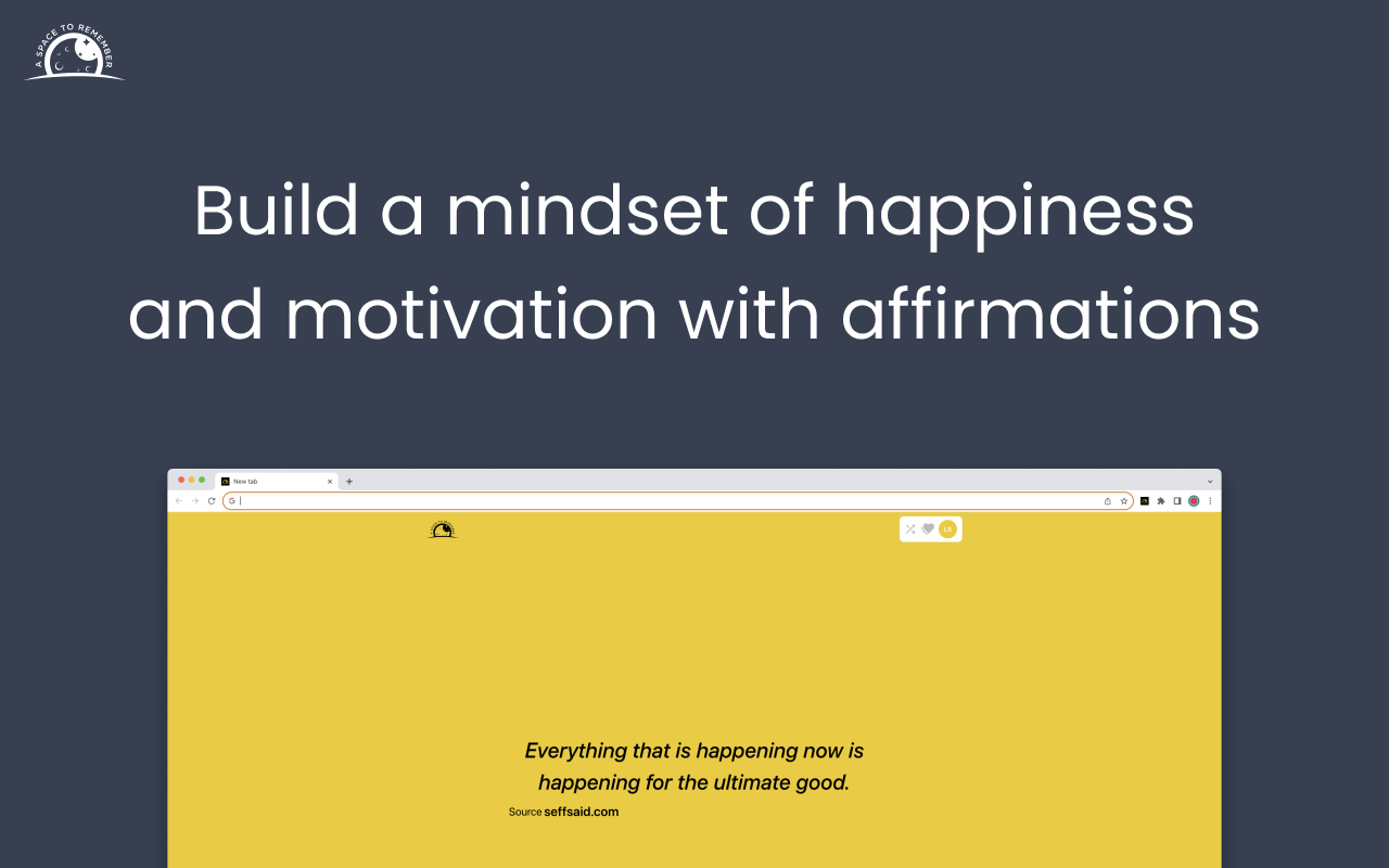 ASTR Browser Companion: Discover affirmations chrome谷歌浏览器插件_扩展第2张截图