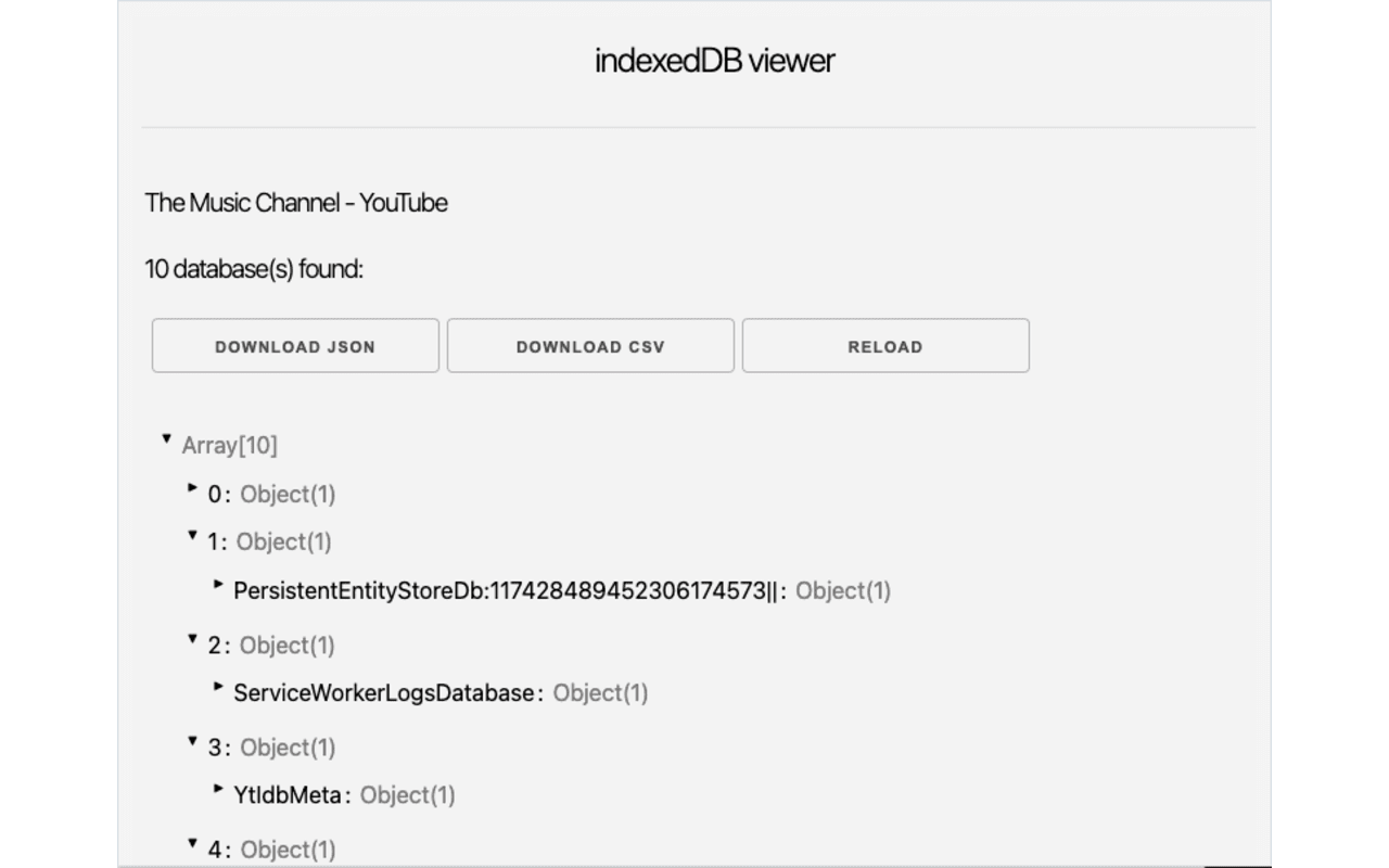 indexedDB viewer chrome谷歌浏览器插件_扩展第1张截图