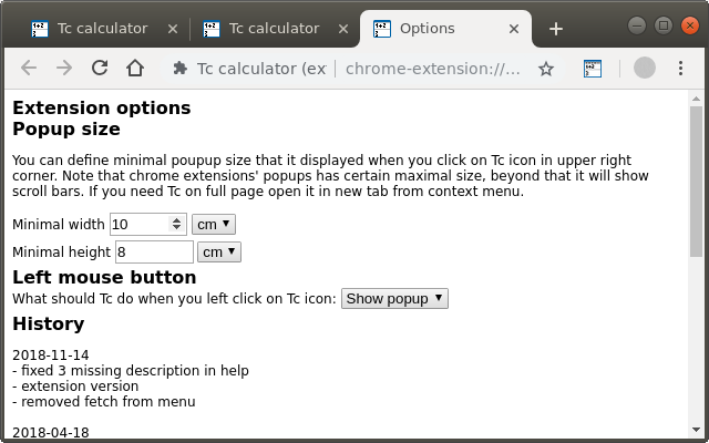 Tc calculator (extension) chrome谷歌浏览器插件_扩展第3张截图