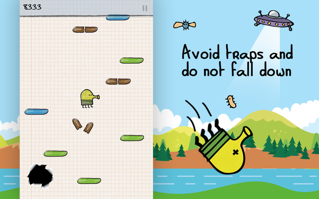 Doodle Jump Original Classic Game chrome谷歌浏览器插件_扩展第2张截图