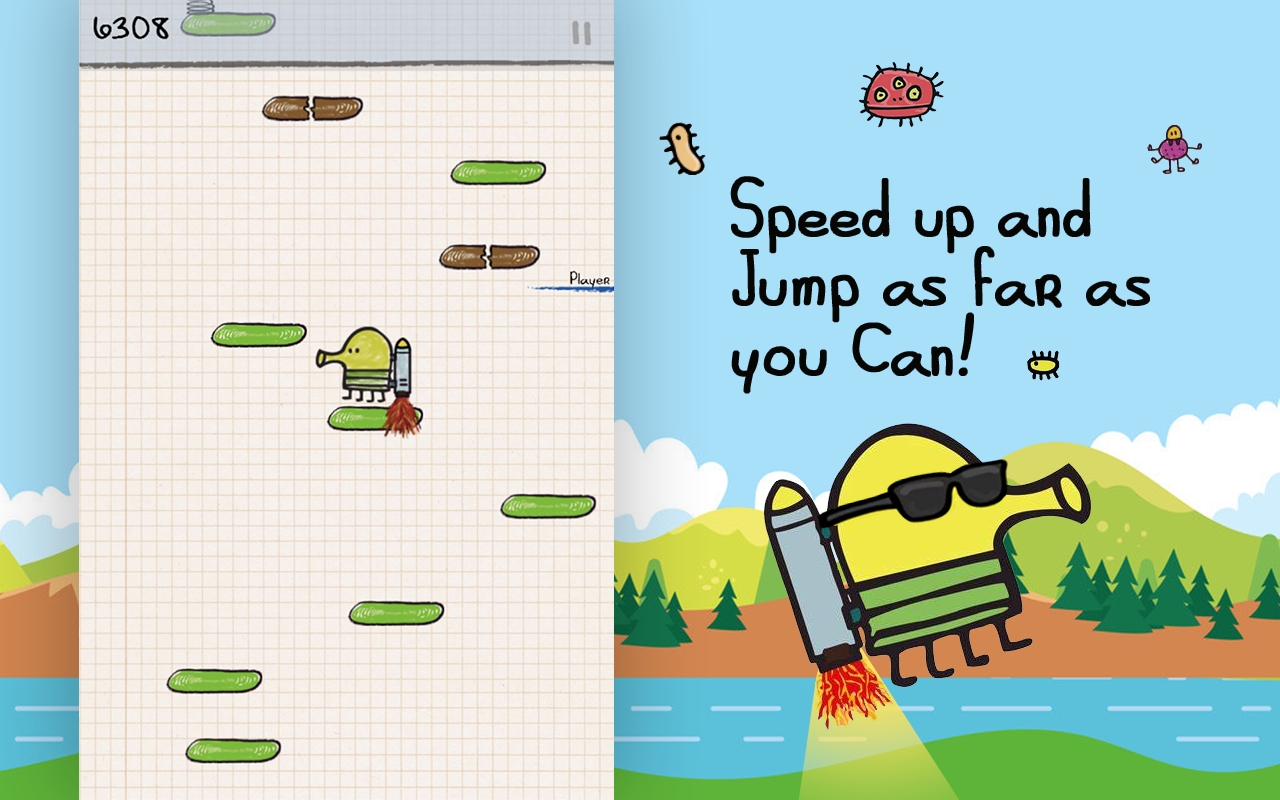 Doodle Jump Original Classic Game chrome谷歌浏览器插件_扩展第4张截图