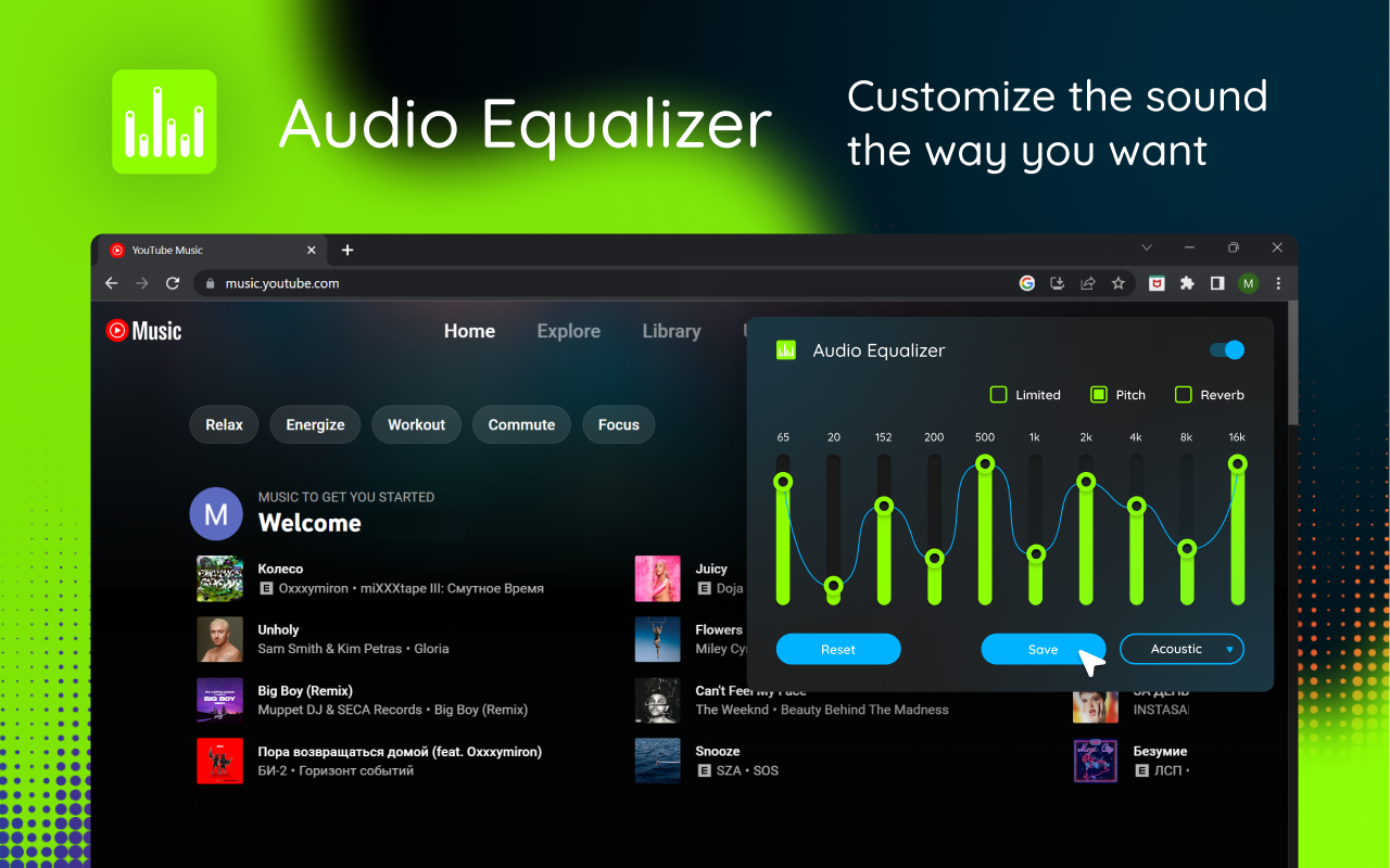 Audio Equalizer chrome谷歌浏览器插件_扩展第2张截图