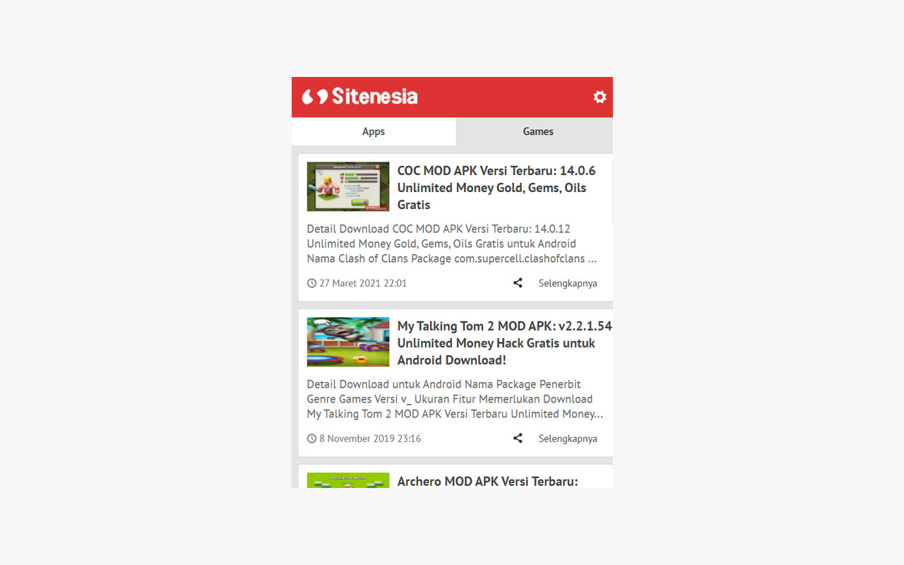 Sitenesia - Apps & Games Download chrome谷歌浏览器插件_扩展第2张截图