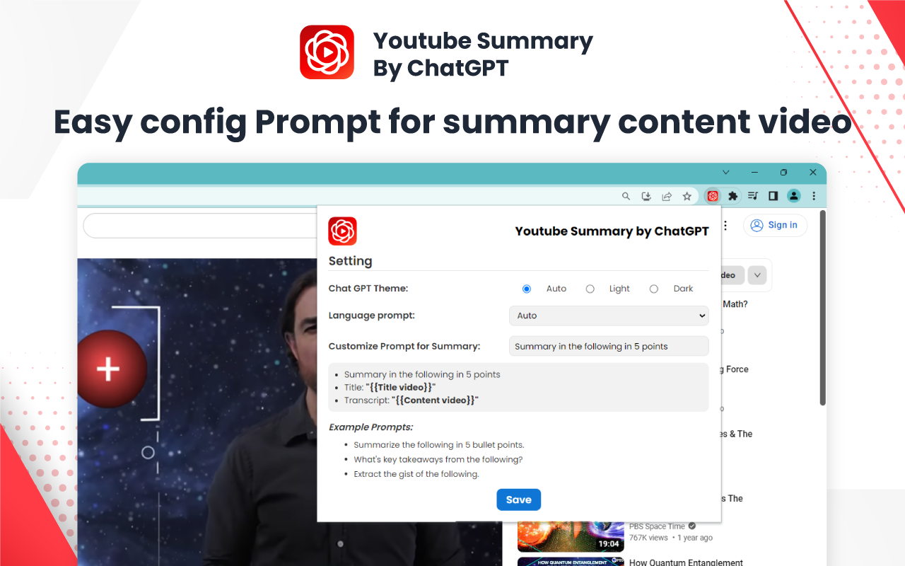 Youtube Summary by ChatGPT chrome谷歌浏览器插件_扩展第1张截图