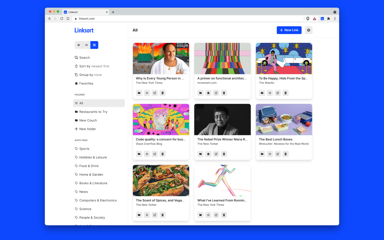 Linksort chrome谷歌浏览器插件_扩展第2张截图