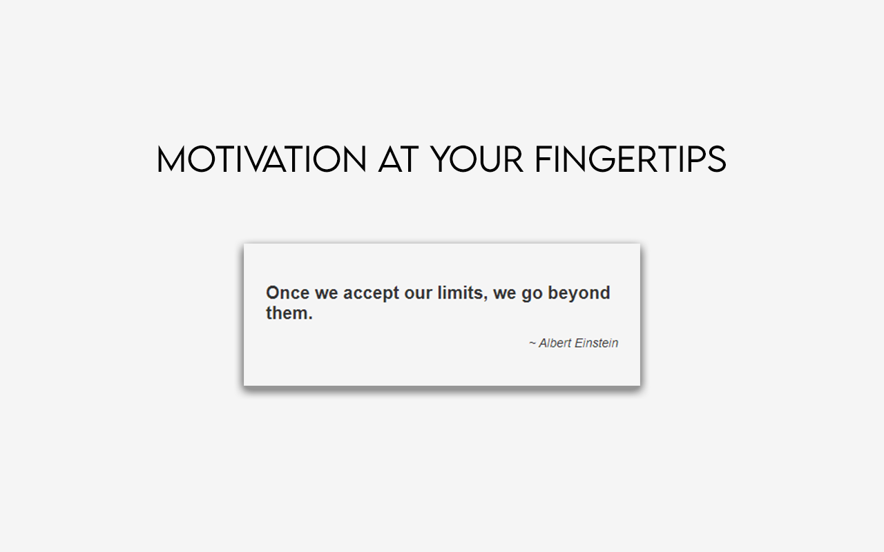 Quotey - Inspirational Quotes chrome谷歌浏览器插件_扩展第1张截图