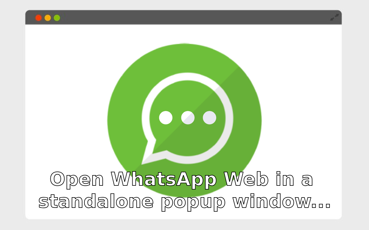 Standalone WhatsApp Web chrome谷歌浏览器插件_扩展第2张截图
