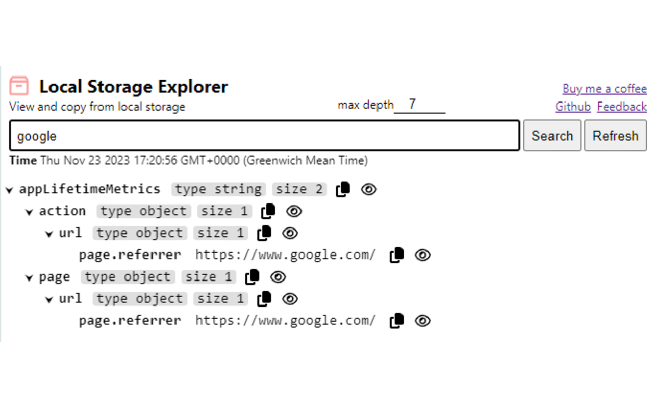 Local Storage Explorer chrome谷歌浏览器插件_扩展第1张截图