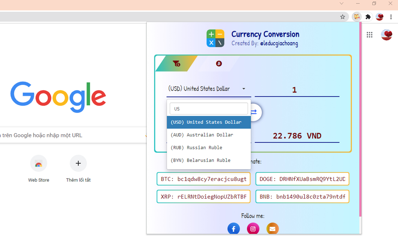 Currency Conversion chrome谷歌浏览器插件_扩展第4张截图