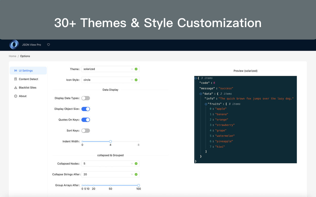 JSON View Pro chrome谷歌浏览器插件_扩展第1张截图