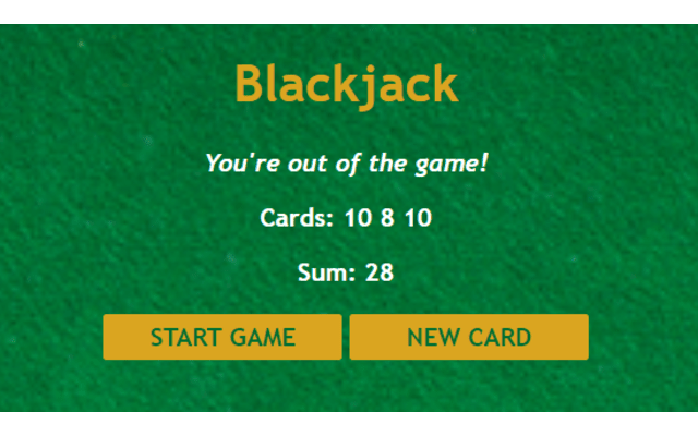 Black Jack Game chrome谷歌浏览器插件_扩展第2张截图