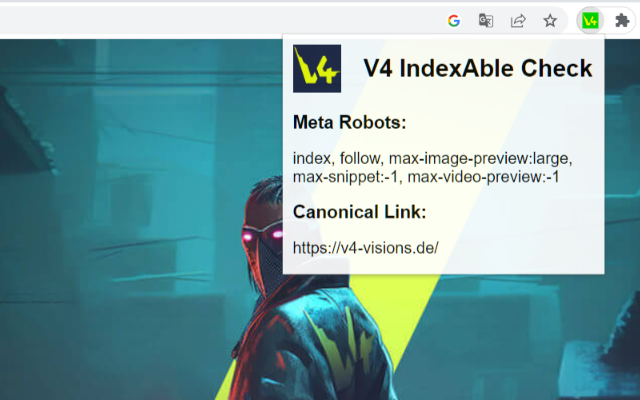 V4 IndexAble Checker chrome谷歌浏览器插件_扩展第1张截图