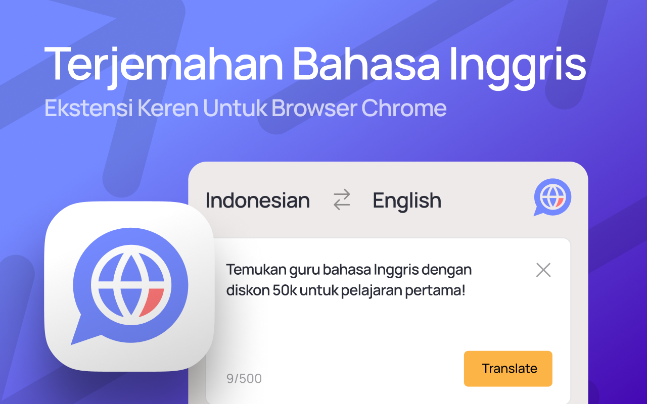 Terjemahan Bahasa Inggris - Ekstensi Keren Untuk Browser Chrome chrome谷歌浏览器插件_扩展第1张截图