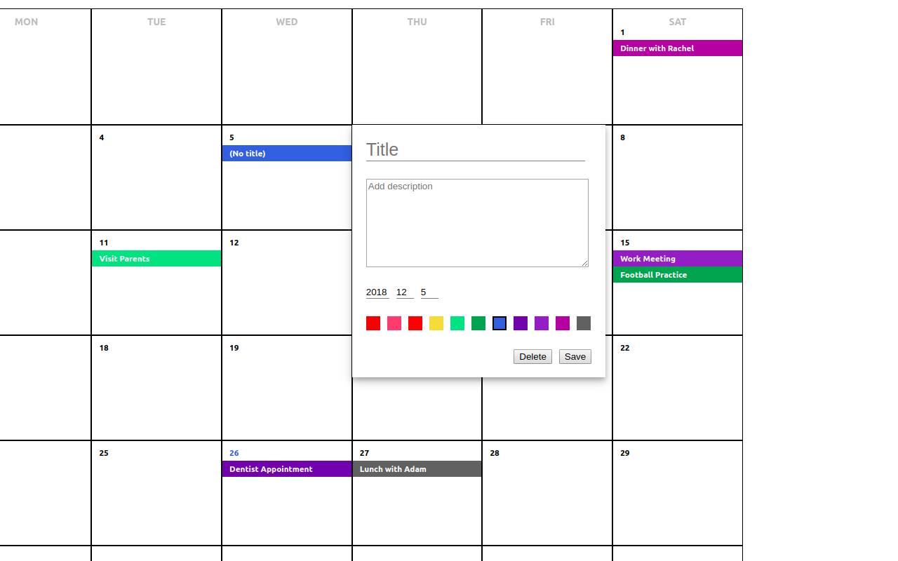 Calendar Notes chrome谷歌浏览器插件_扩展第1张截图