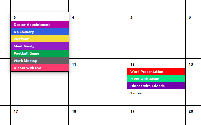 Calendar Notes chrome谷歌浏览器插件_扩展第2张截图