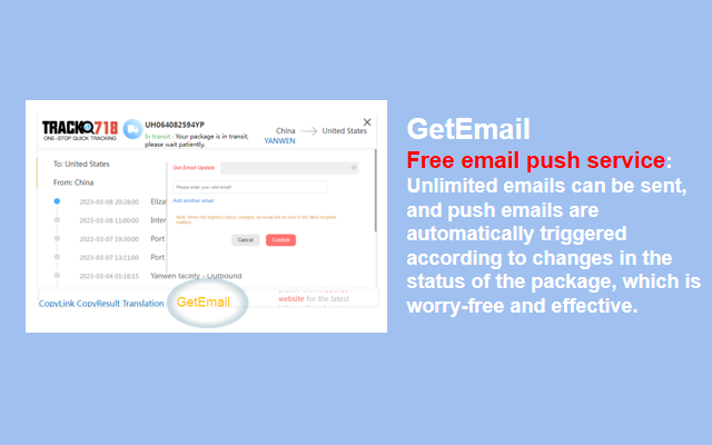 Track718 chrome谷歌浏览器插件_扩展第1张截图