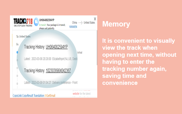 Track718 chrome谷歌浏览器插件_扩展第2张截图