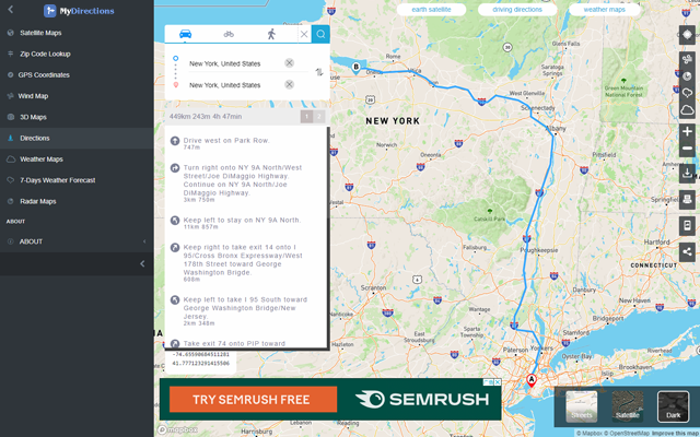 Maps Driving Directions chrome谷歌浏览器插件_扩展第2张截图