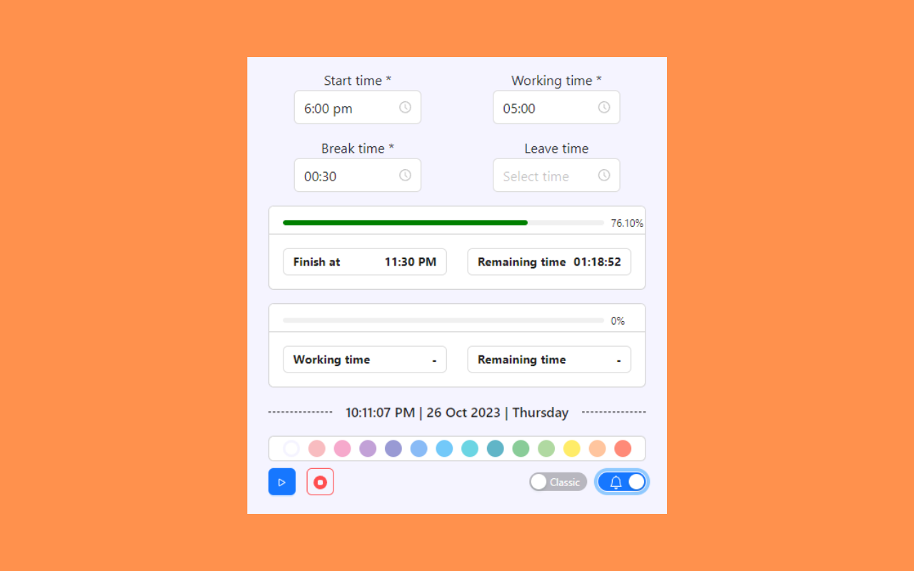 Time Calculator V2 chrome谷歌浏览器插件_扩展第2张截图