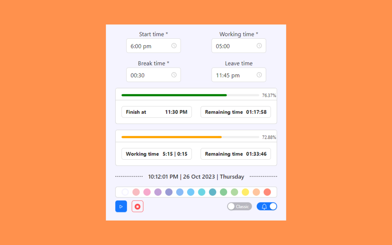 Time Calculator V2 chrome谷歌浏览器插件_扩展第3张截图