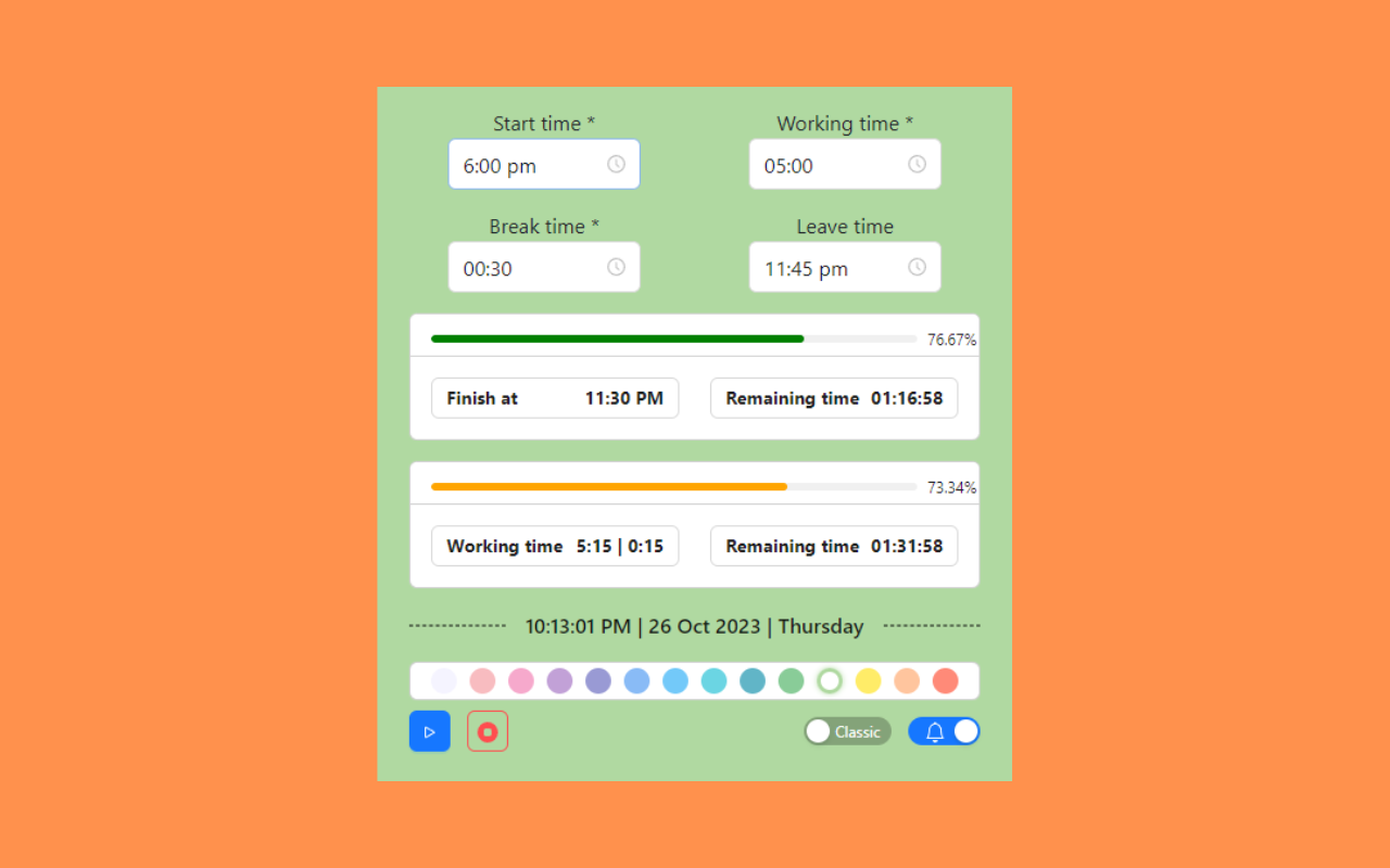 Time Calculator V2 chrome谷歌浏览器插件_扩展第4张截图
