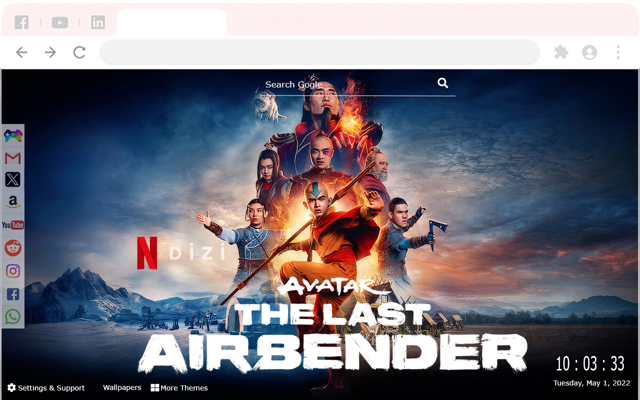 Avatar The Last Airbender New Tab Experience chrome谷歌浏览器插件_扩展第4张截图