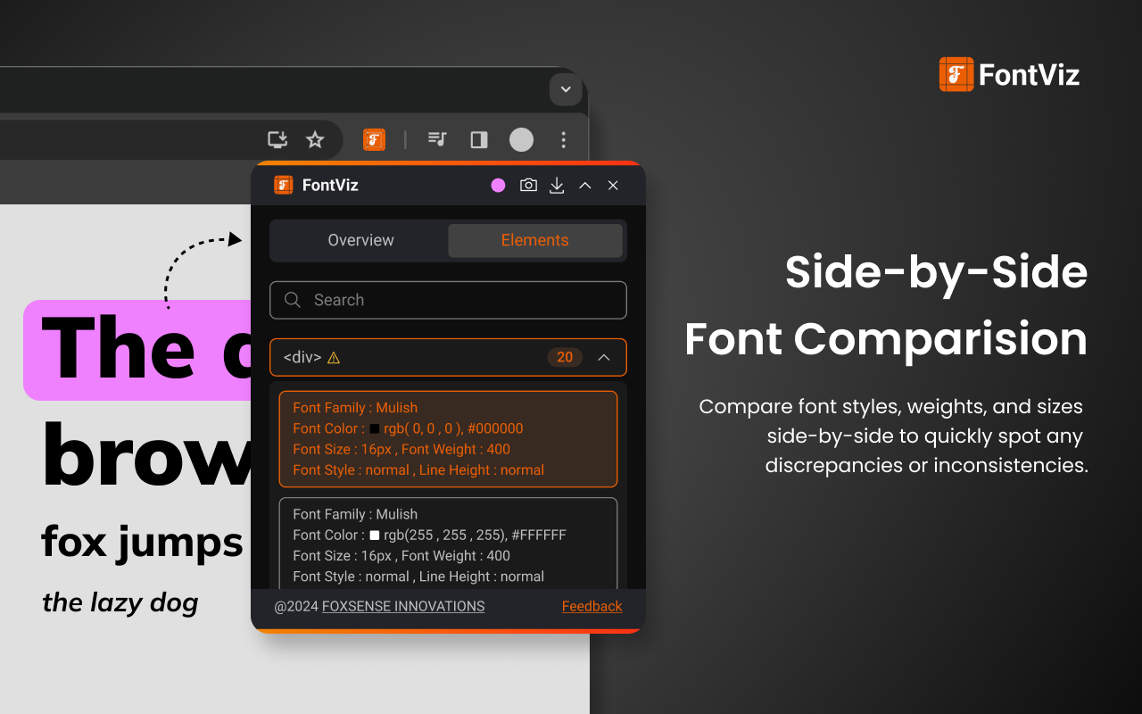 FontViz: Inspect fonts with ease chrome谷歌浏览器插件_扩展第3张截图