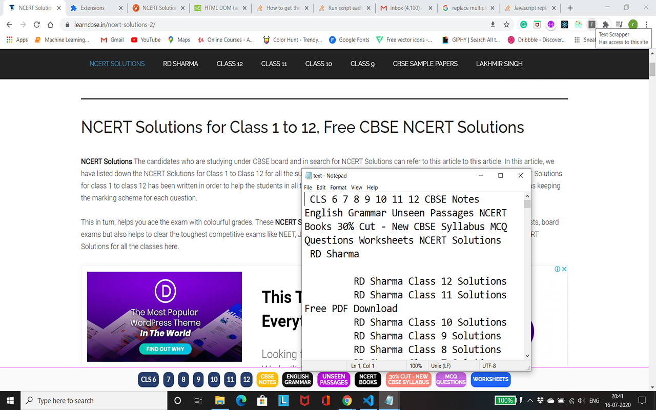 Text Scrapper chrome谷歌浏览器插件_扩展第1张截图