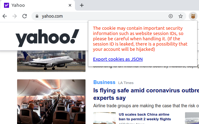 Export cookie JSON file for Puppeteer chrome谷歌浏览器插件_扩展第2张截图