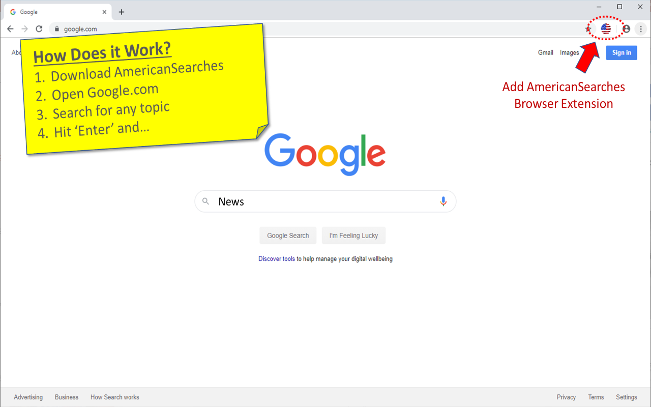AmericanSearches chrome谷歌浏览器插件_扩展第3张截图