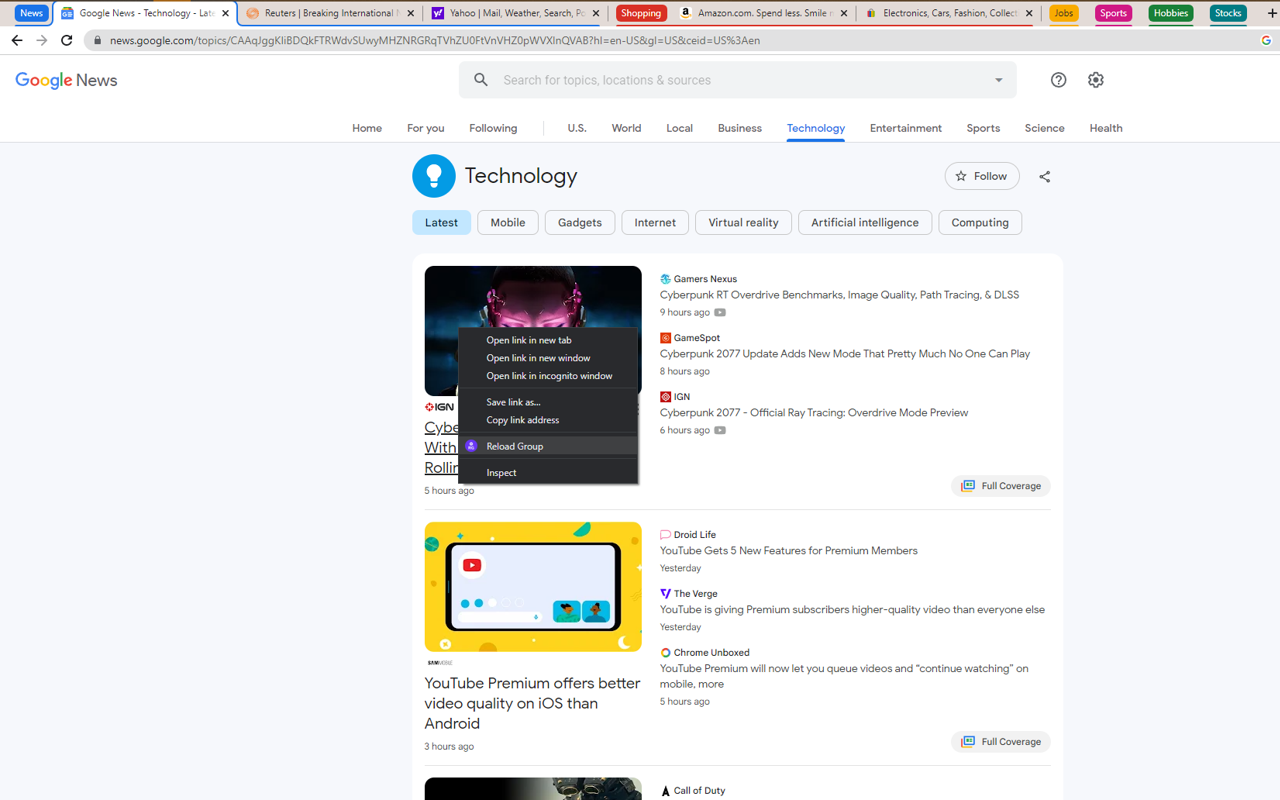 Reload Current Tab Group chrome谷歌浏览器插件_扩展第4张截图