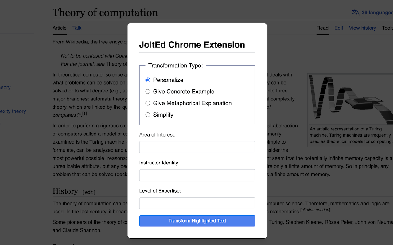 JoltEd Chrome Extension chrome谷歌浏览器插件_扩展第1张截图