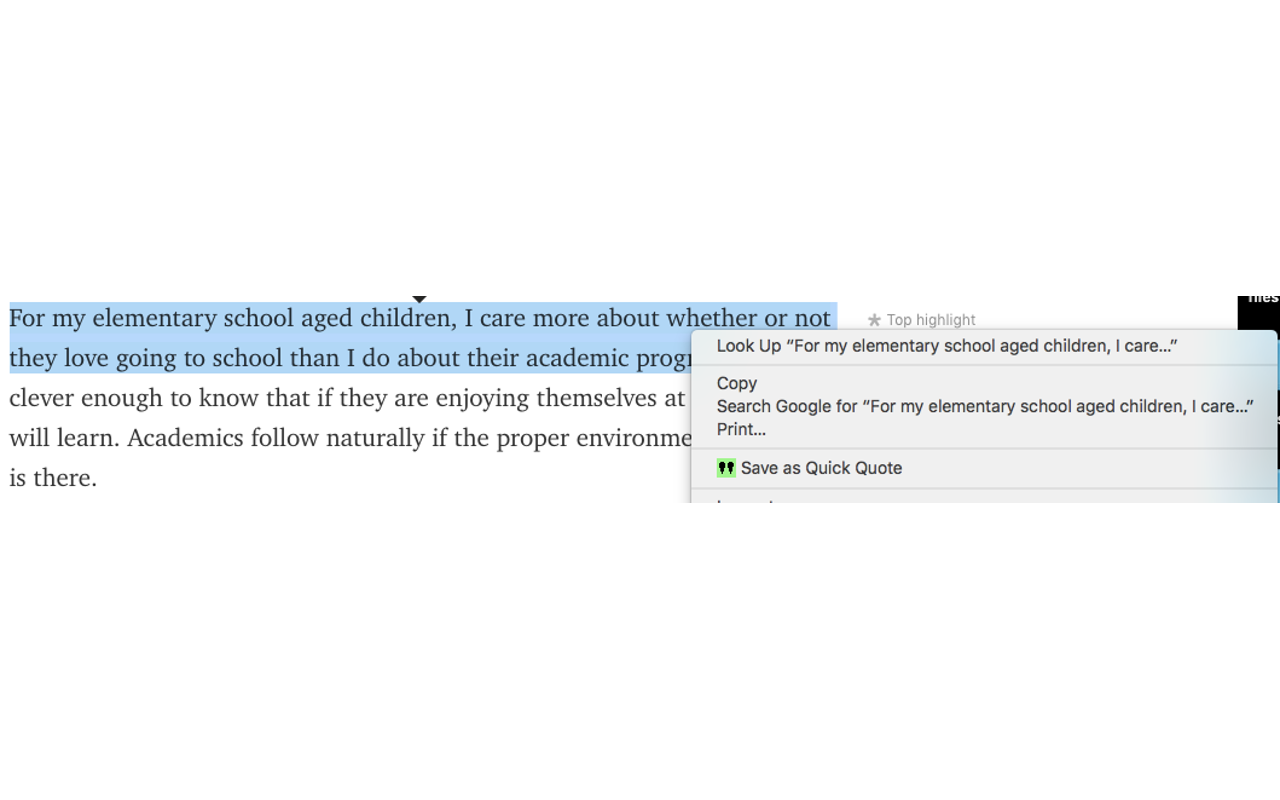 Quick Quotes chrome谷歌浏览器插件_扩展第1张截图