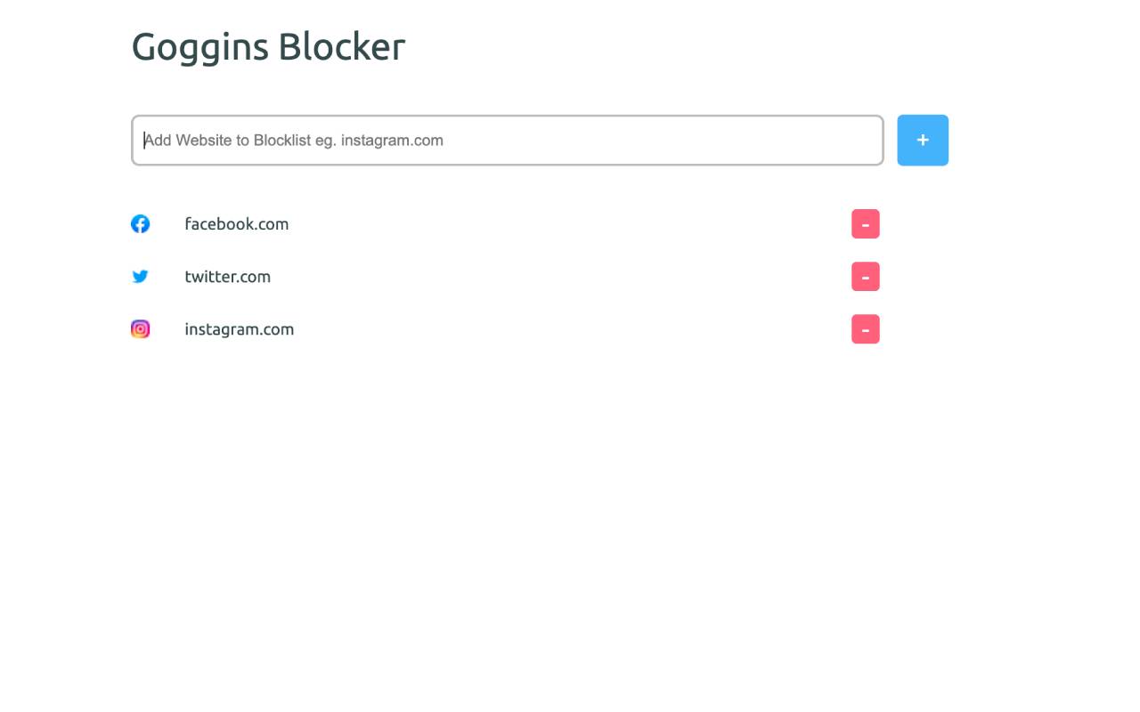 Goggins Blocker chrome谷歌浏览器插件_扩展第2张截图