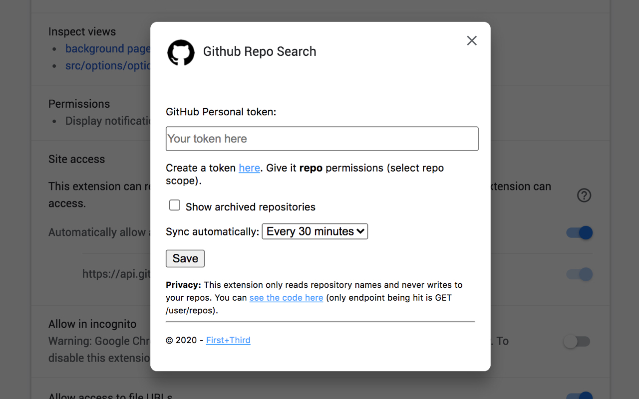 Github Repo Search chrome谷歌浏览器插件_扩展第1张截图