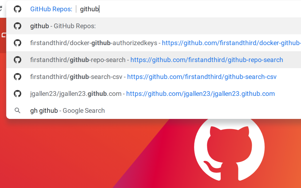 Github Repo Search chrome谷歌浏览器插件_扩展第2张截图
