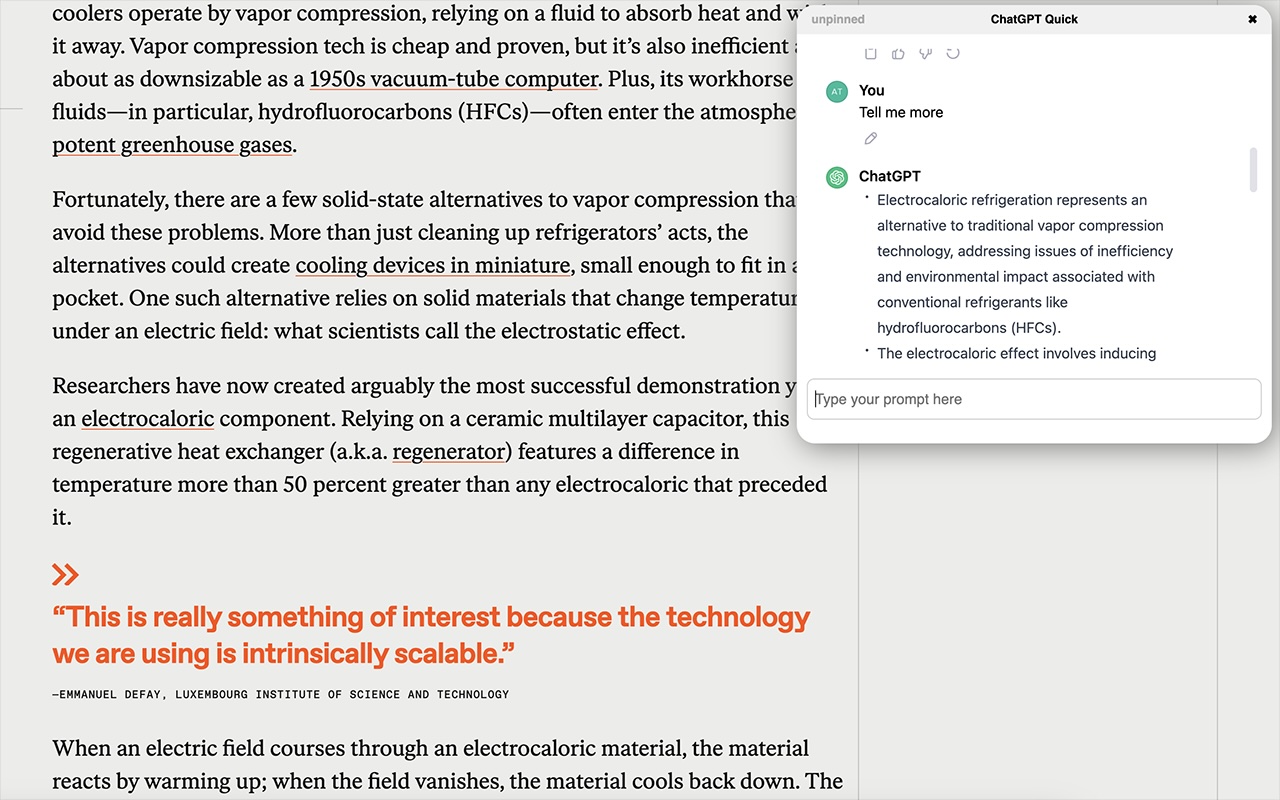 ChatGPT Quick chrome谷歌浏览器插件_扩展第4张截图