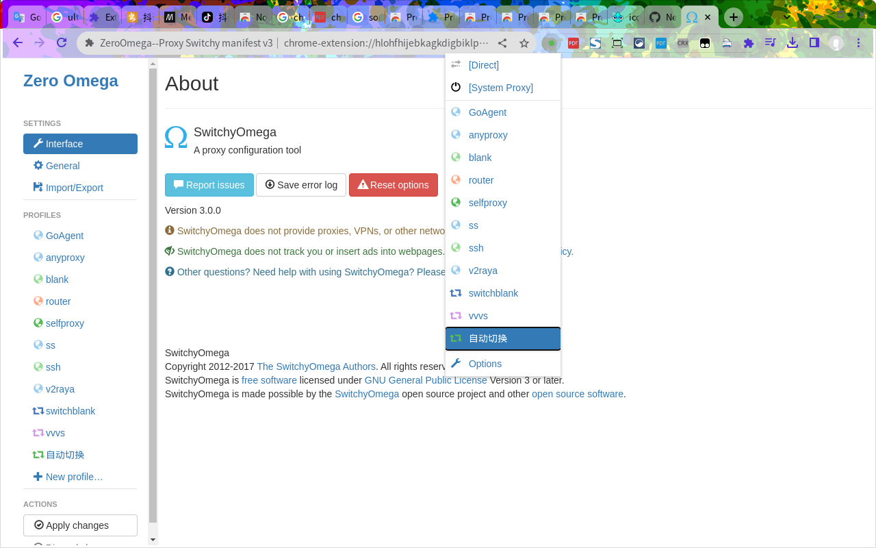 ZeroOmega--Proxy Switchy manifest v3 version chrome谷歌浏览器插件_扩展第1张截图