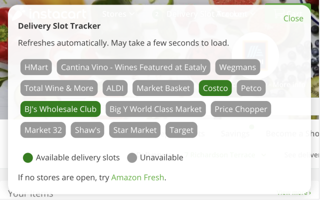 Instacart Delivery Slot Tracker chrome谷歌浏览器插件_扩展第2张截图