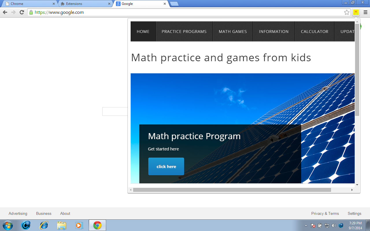 Math Practice and Games from kid chrome谷歌浏览器插件_扩展第1张截图