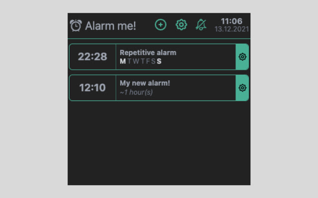 Alarm Me chrome谷歌浏览器插件_扩展第1张截图