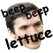 replace daniel with beep beep lettuce