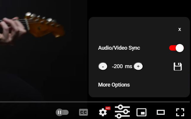 Audio/Video Sync for YouTube™ chrome谷歌浏览器插件_扩展第1张截图