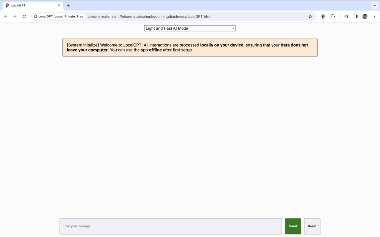 LocalGPT: Local, Private, Free chrome谷歌浏览器插件_扩展第3张截图