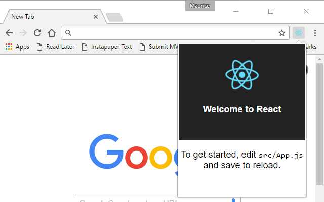 Demo React-Chrome extension chrome谷歌浏览器插件_扩展第1张截图